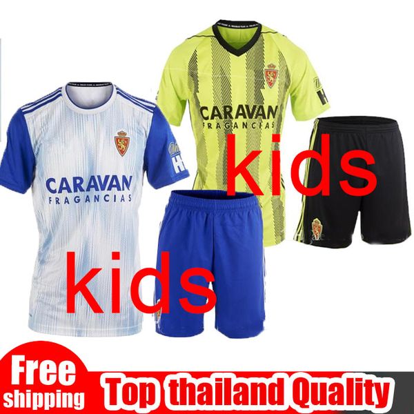 19 20 real zaragoza kid occer jer ey home away child man oro gual vazquez eguara papuna hvili cami eta de fÃtbol 2019 jer ey hirt, Black